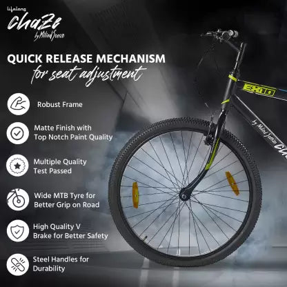 Lifelong Chaze by Milind Soman CZBC2601 26 T Road Cycle (Single Speed, Multicolor) Lifelong Chaze by Milind Soman CZBC2601 26 T Road Cycle (Single Speed, Multicolor)